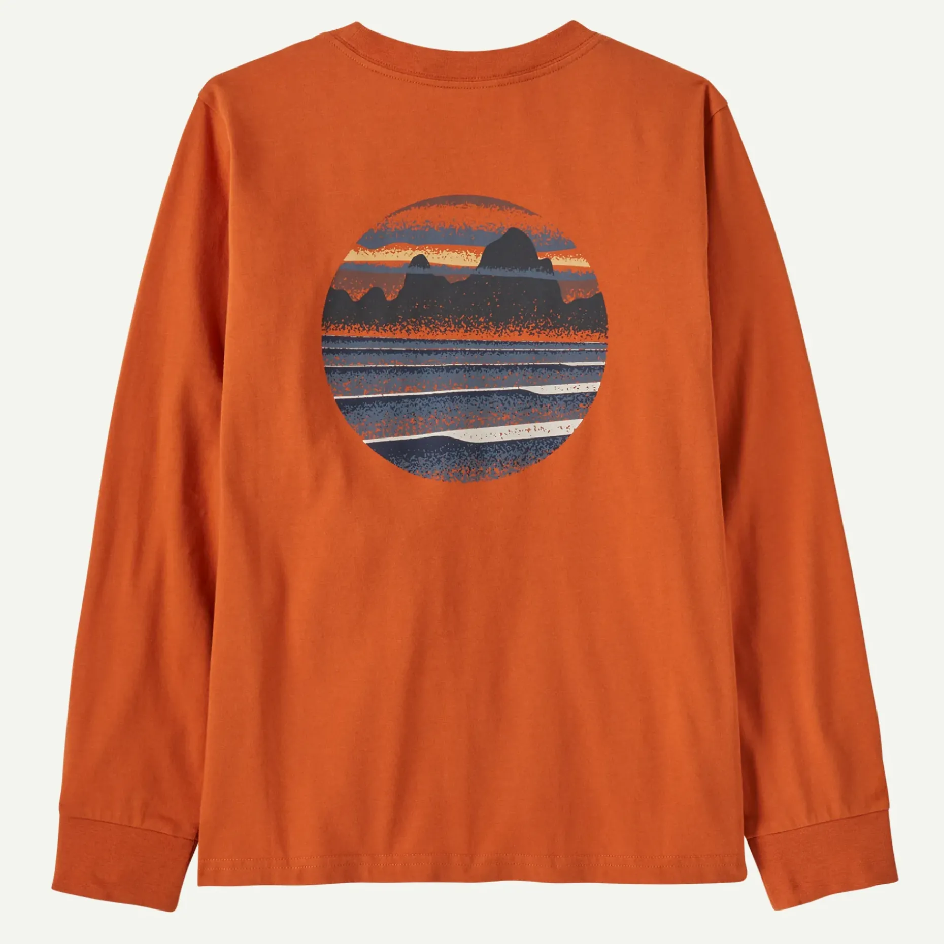 Kids' Long-Sleeved Skyline Stencil T-Shirt
