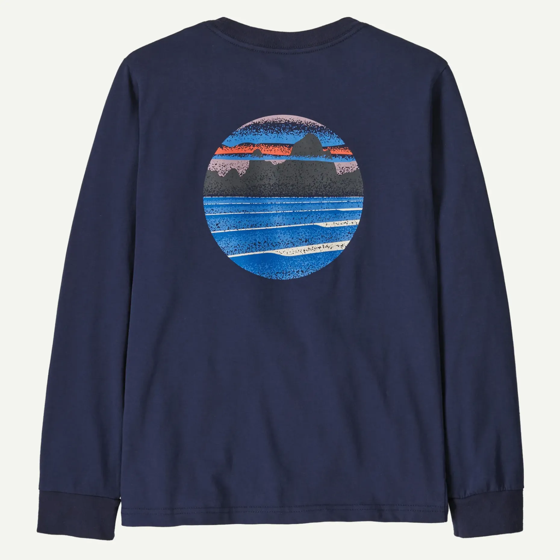 Kids' Long-Sleeved Skyline Stencil T-Shirt