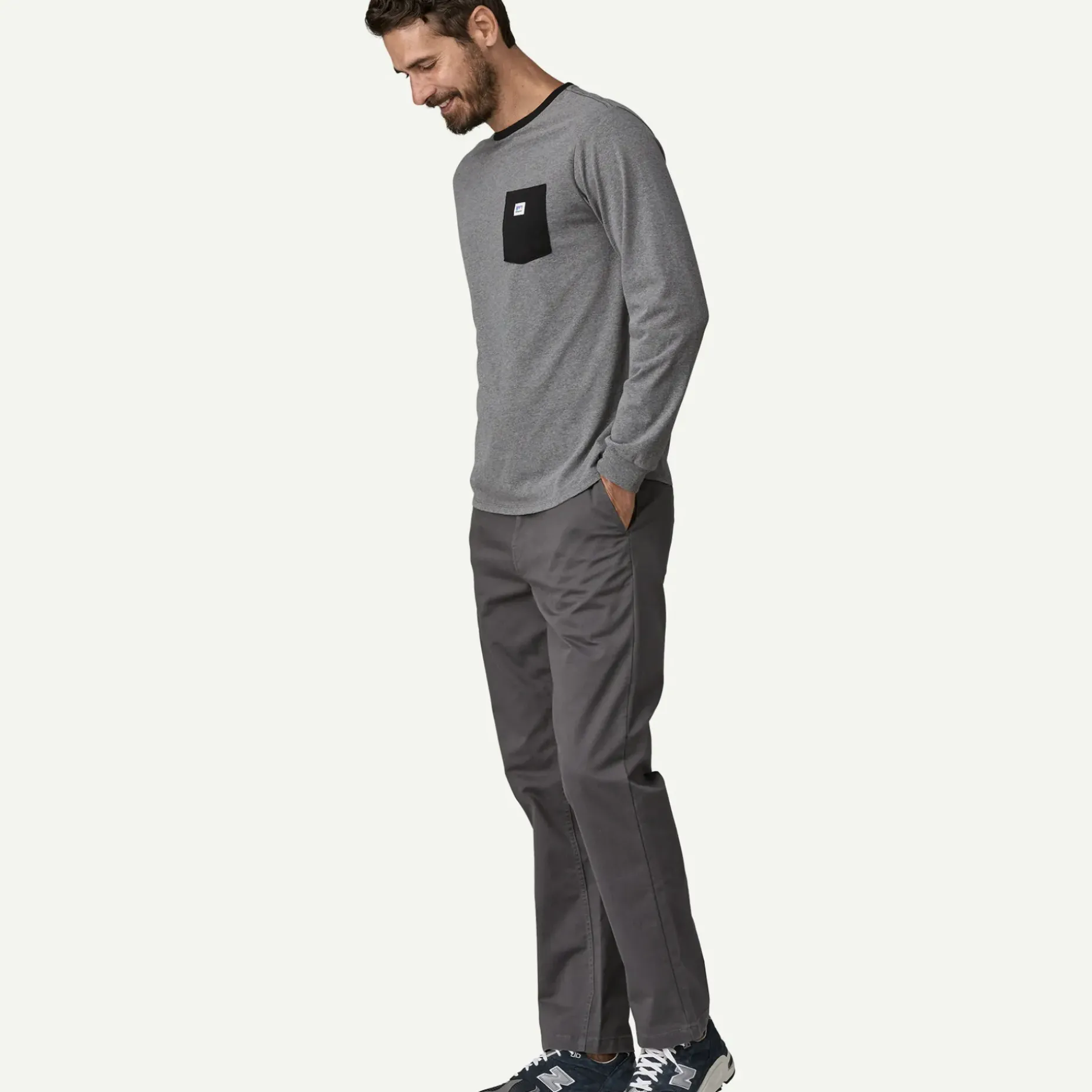 Long-Sleeved Shop Sticker Pocket Responsibili-Tee®