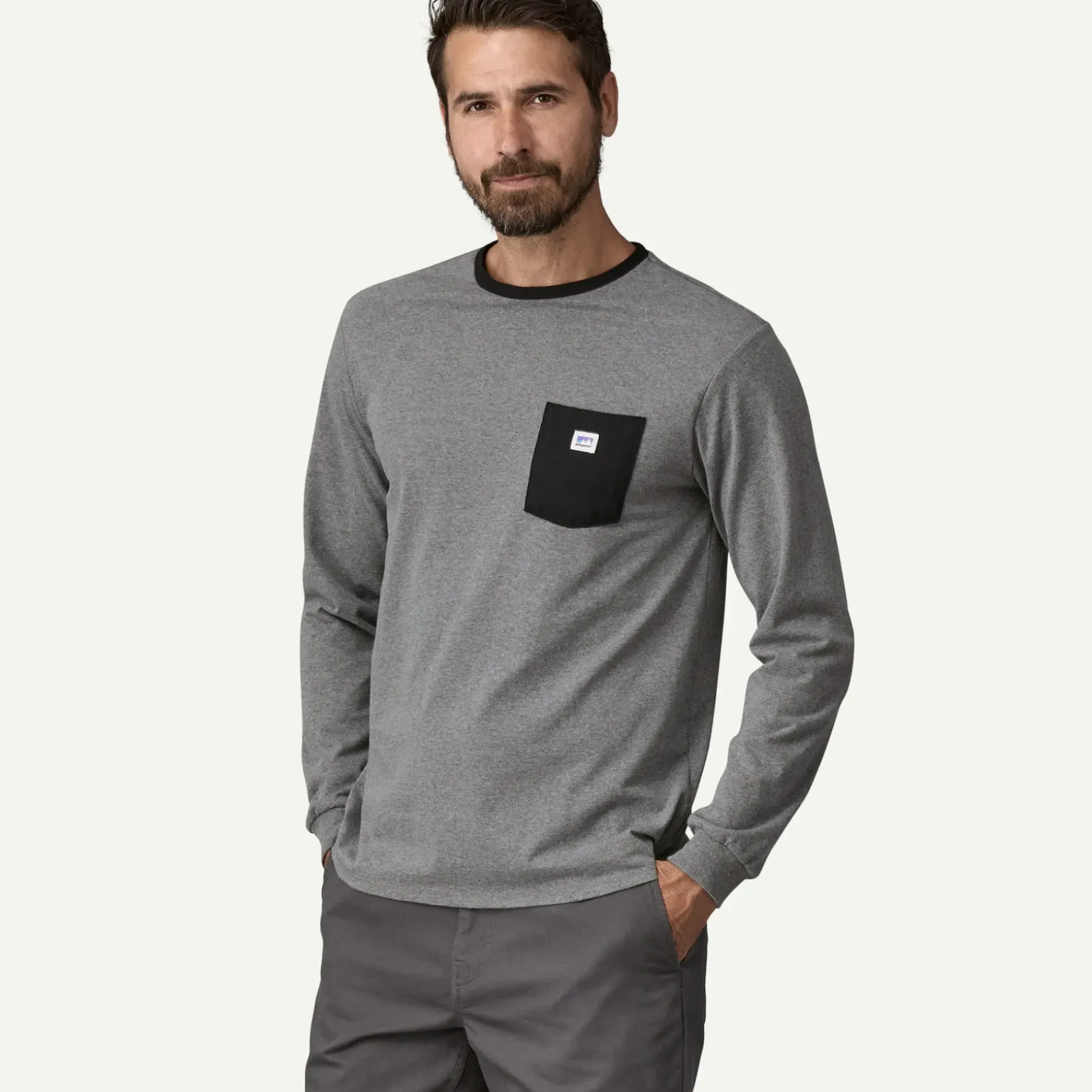 Long-Sleeved Shop Sticker Pocket Responsibili-Tee®