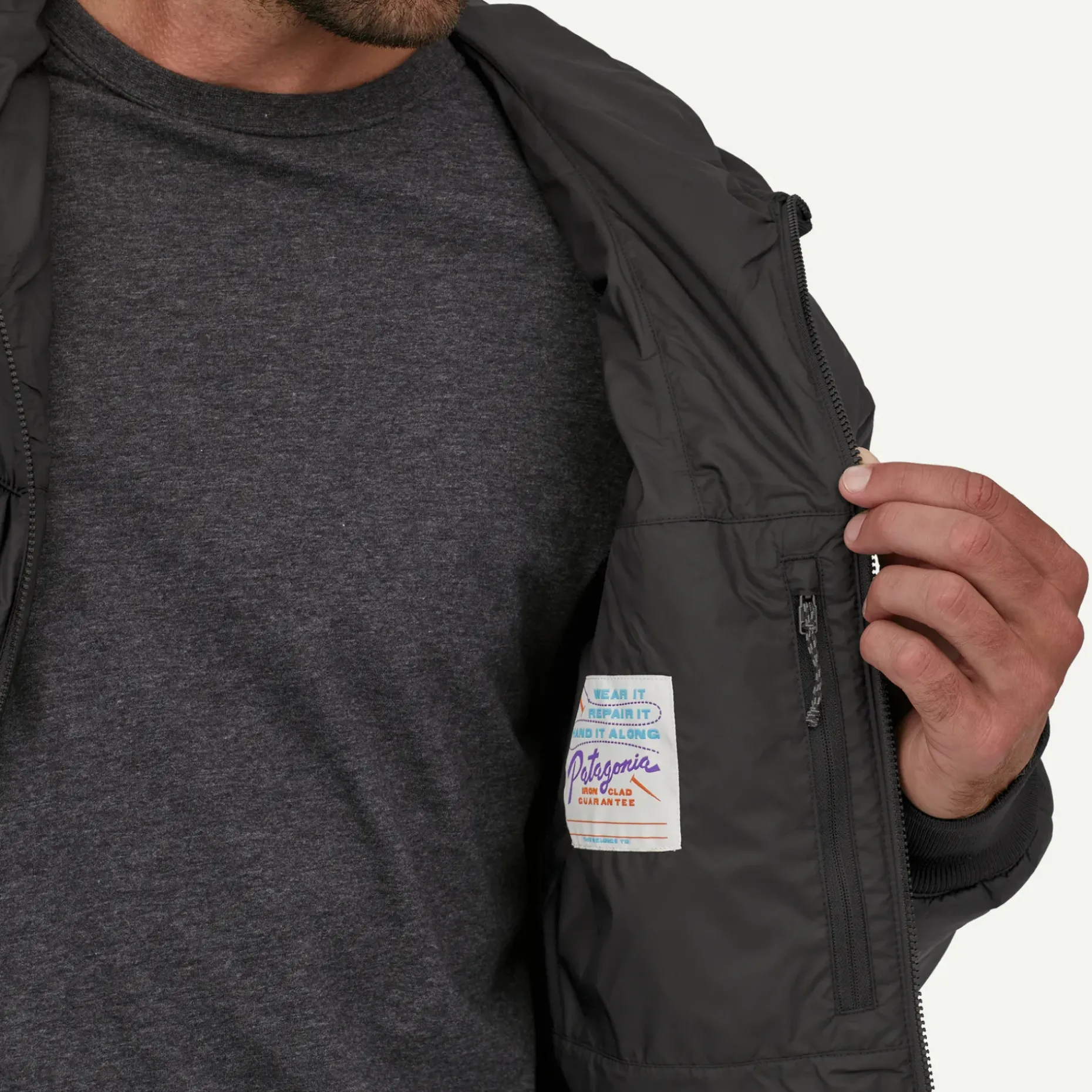 Men's Box Quilted Hoody