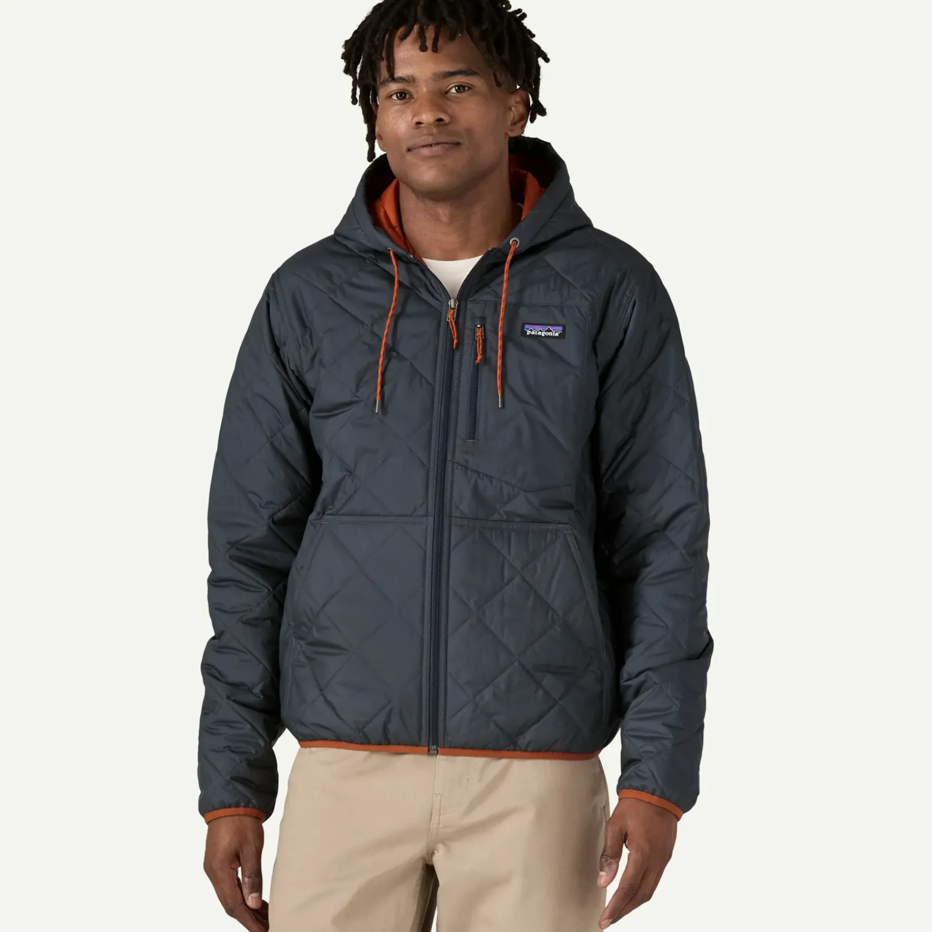 Men's Diamond Quilted Bomber Hoody