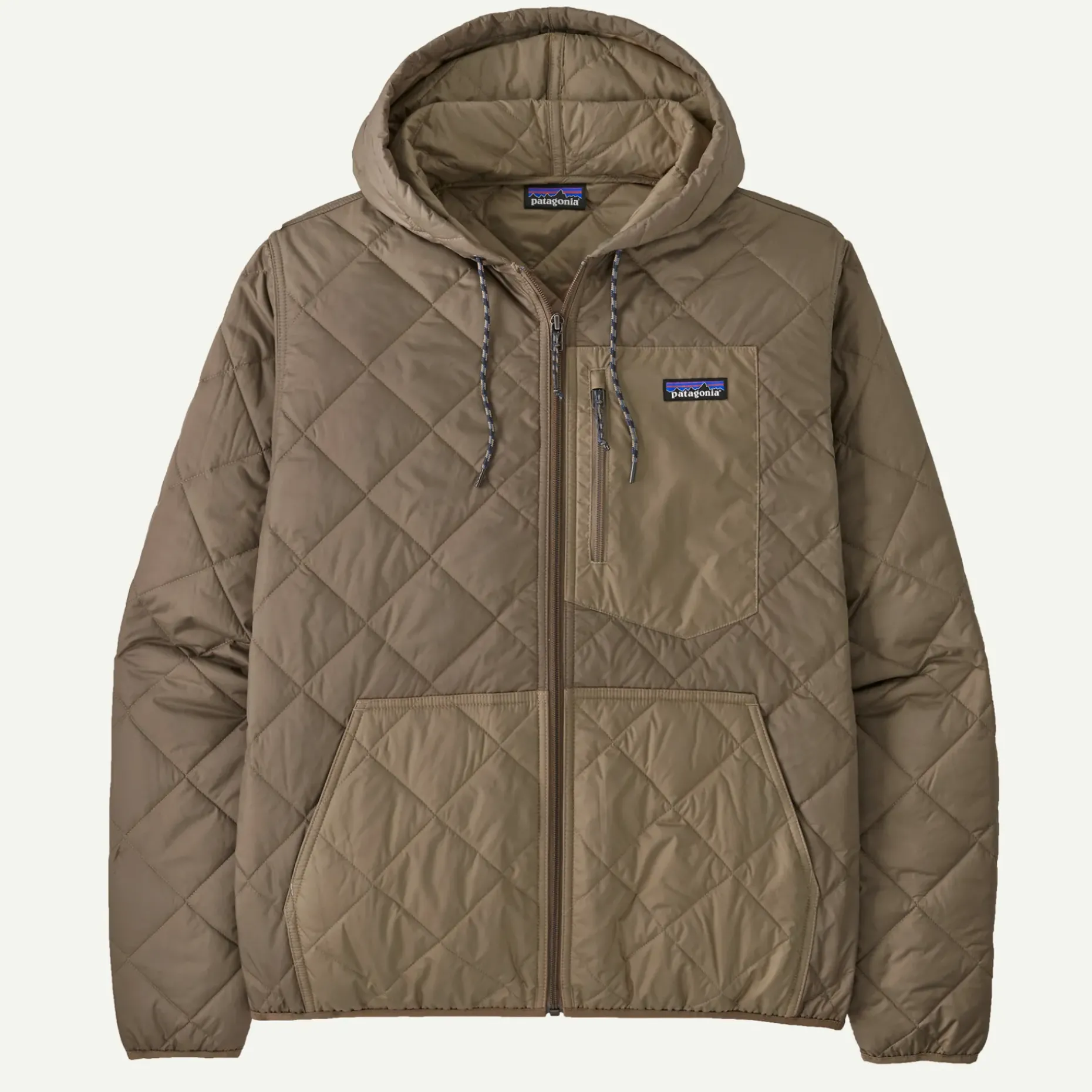 Men's Diamond Quilted Bomber Hoody