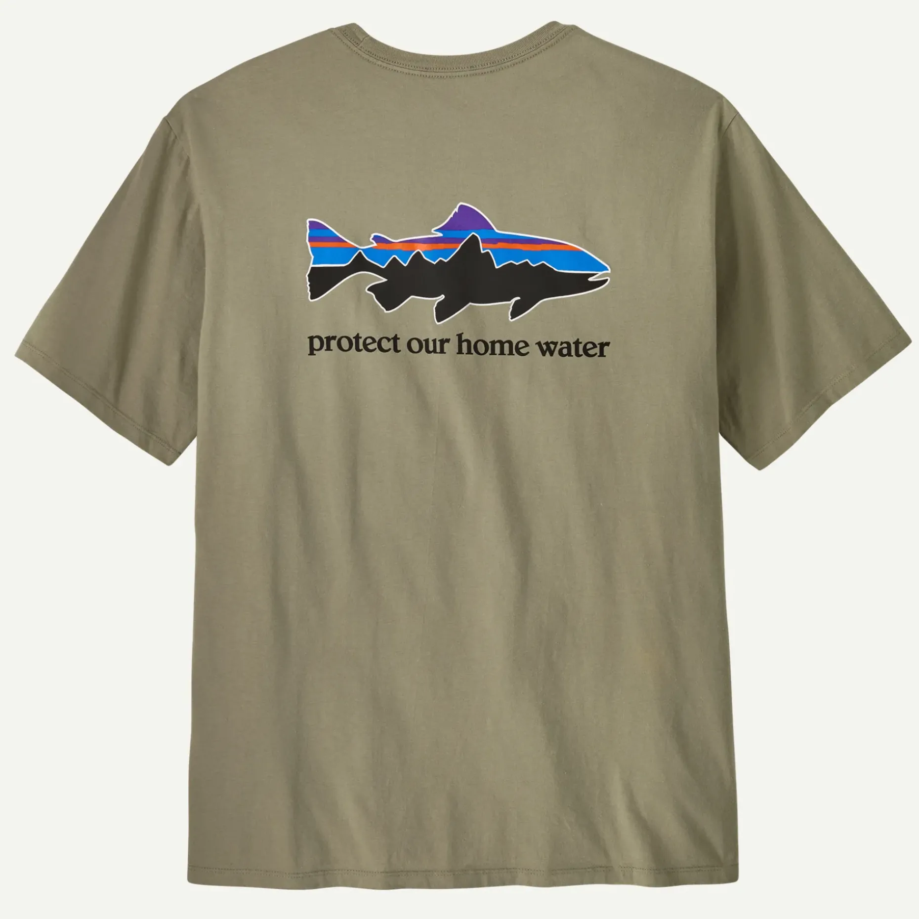 Men's Home Water Trout Organic T-Shirt