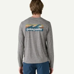Men's Long-Sleeved Capilene® Cool Daily Graphic Shirt - Waters