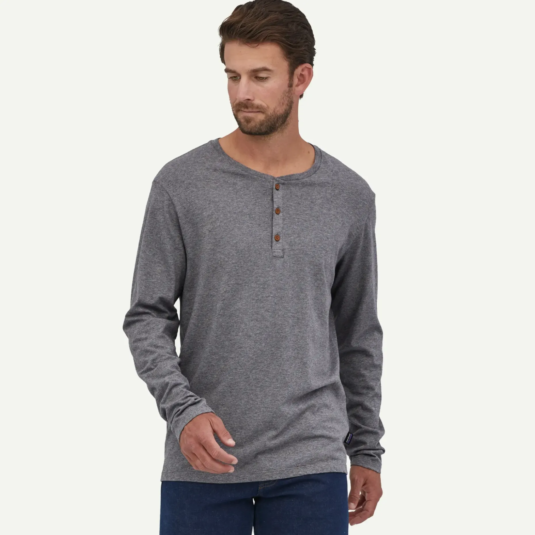 Men's Long-Sleeved Daily Henley