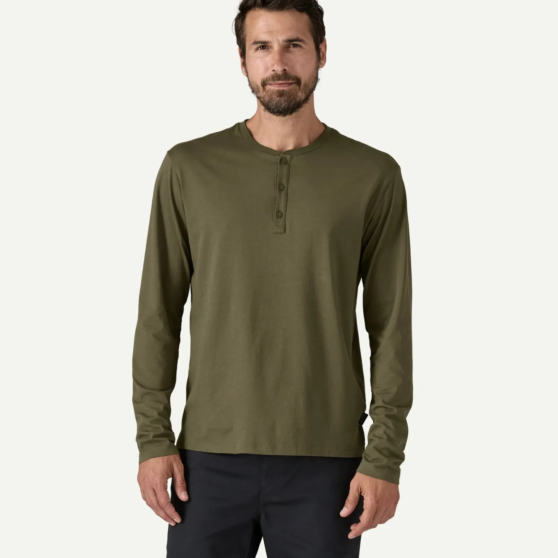 Men's Long-Sleeved Daily Henley