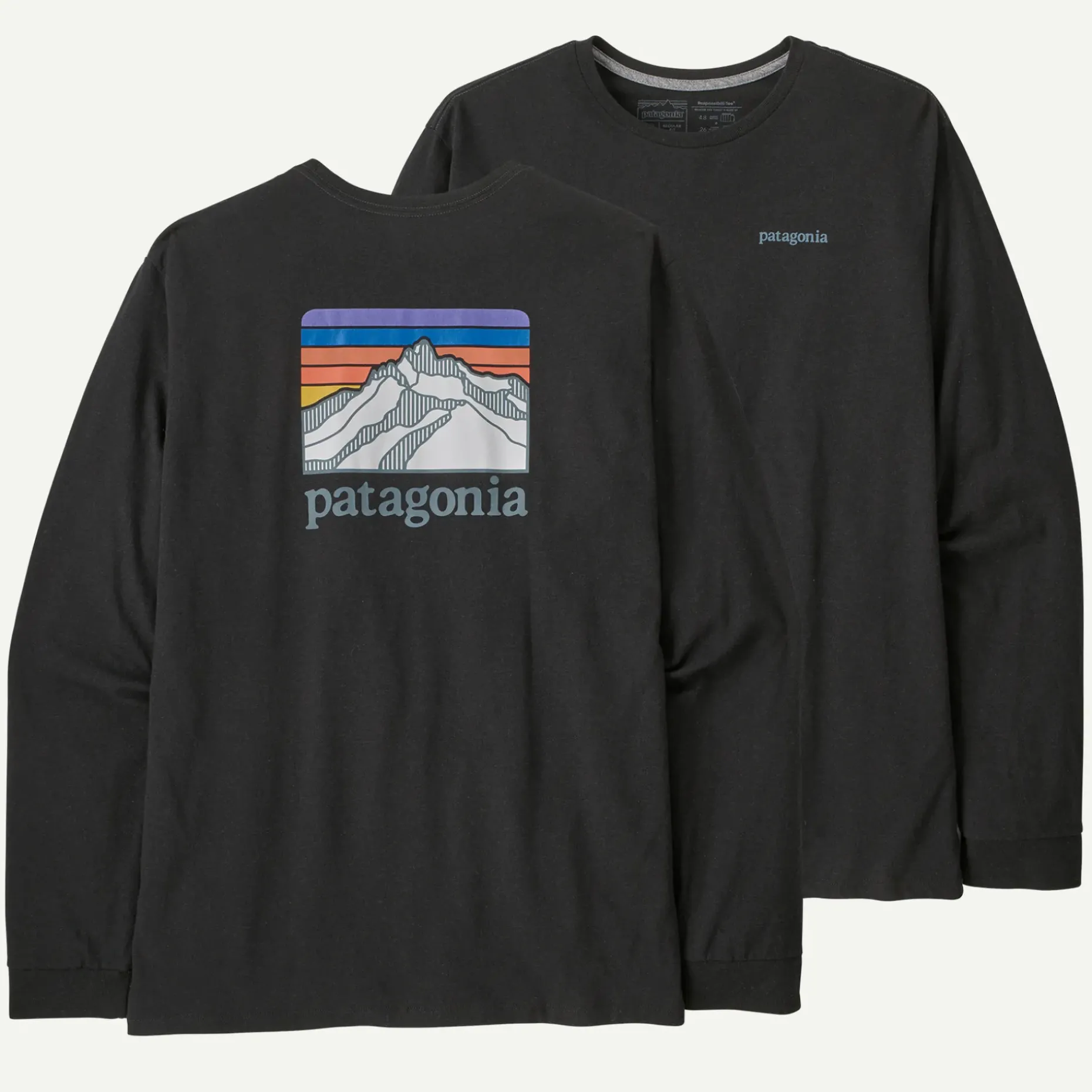 Men's Long-Sleeved Line Logo Ridge Responsibili-Tee®