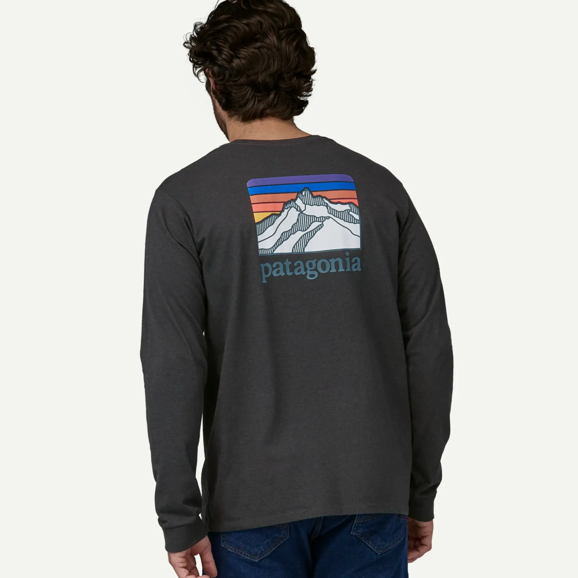 Men's Long-Sleeved Line Logo Ridge Responsibili-Tee®