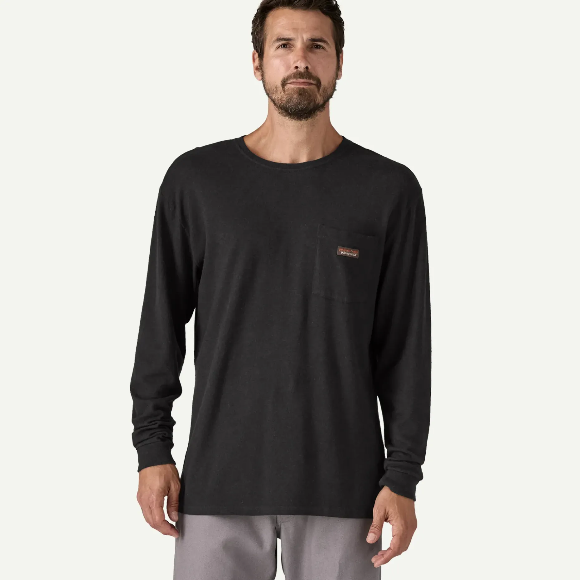 Men's Long-Sleeved Work Pocket T-Shirt