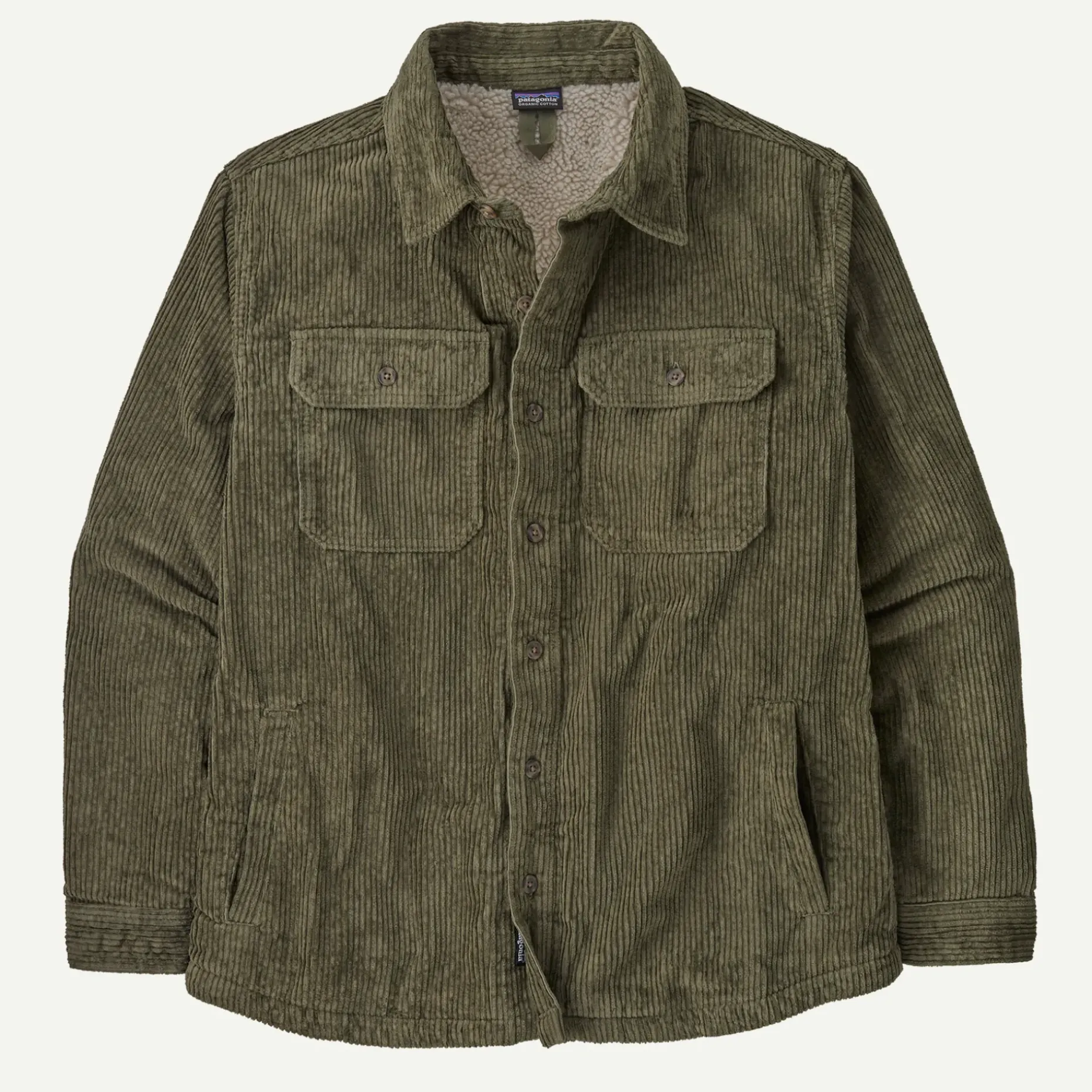 Men's Pile-Lined Corduroy Shirt Jacket