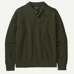 Men's Recycled Wool-Blend Buttoned Sweater