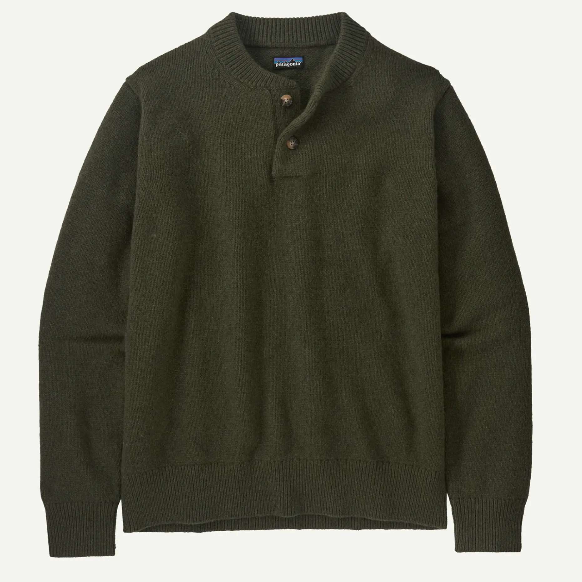 Men's Recycled Wool-Blend Buttoned Sweater
