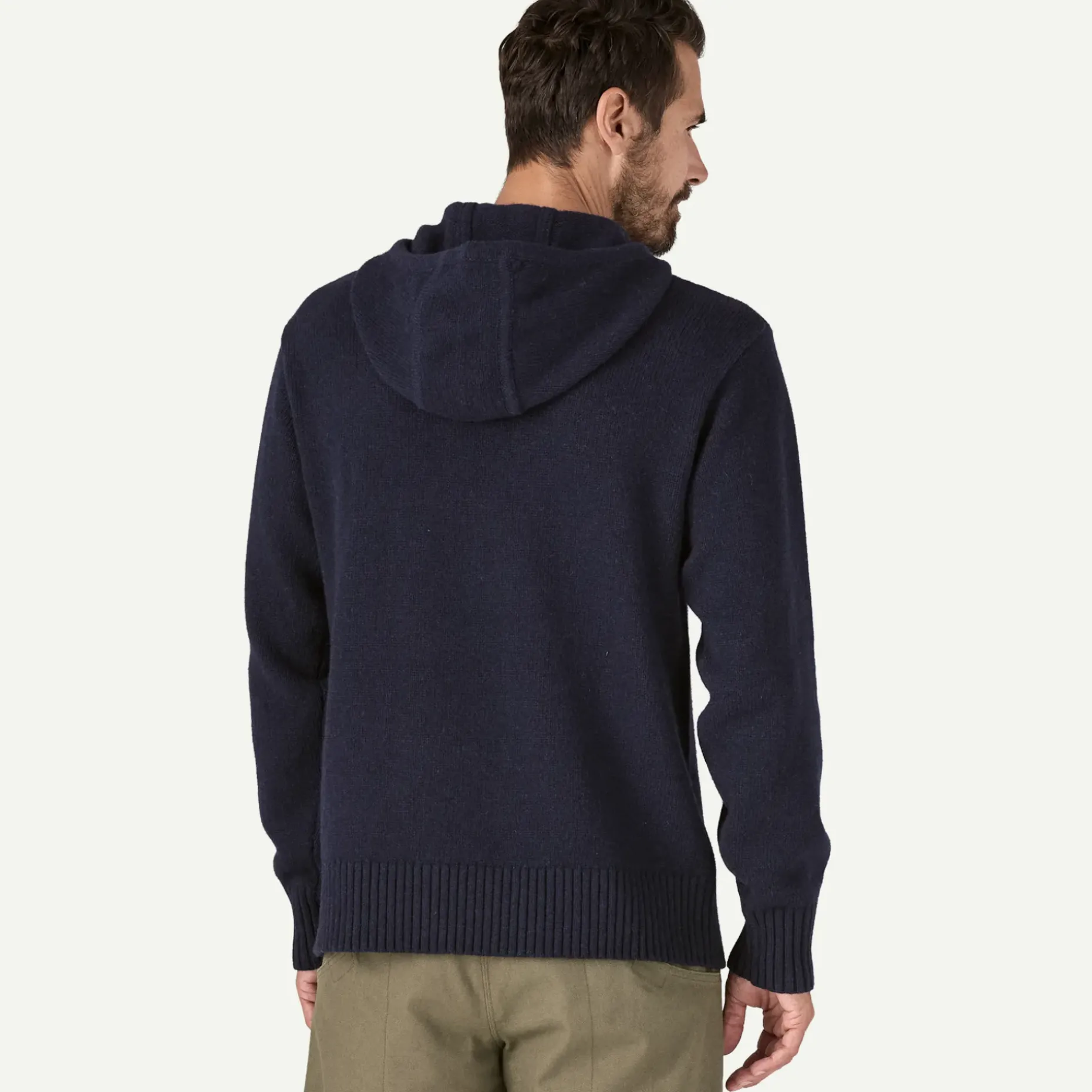 Men's Recycled Wool-Blend Sweater Hoody