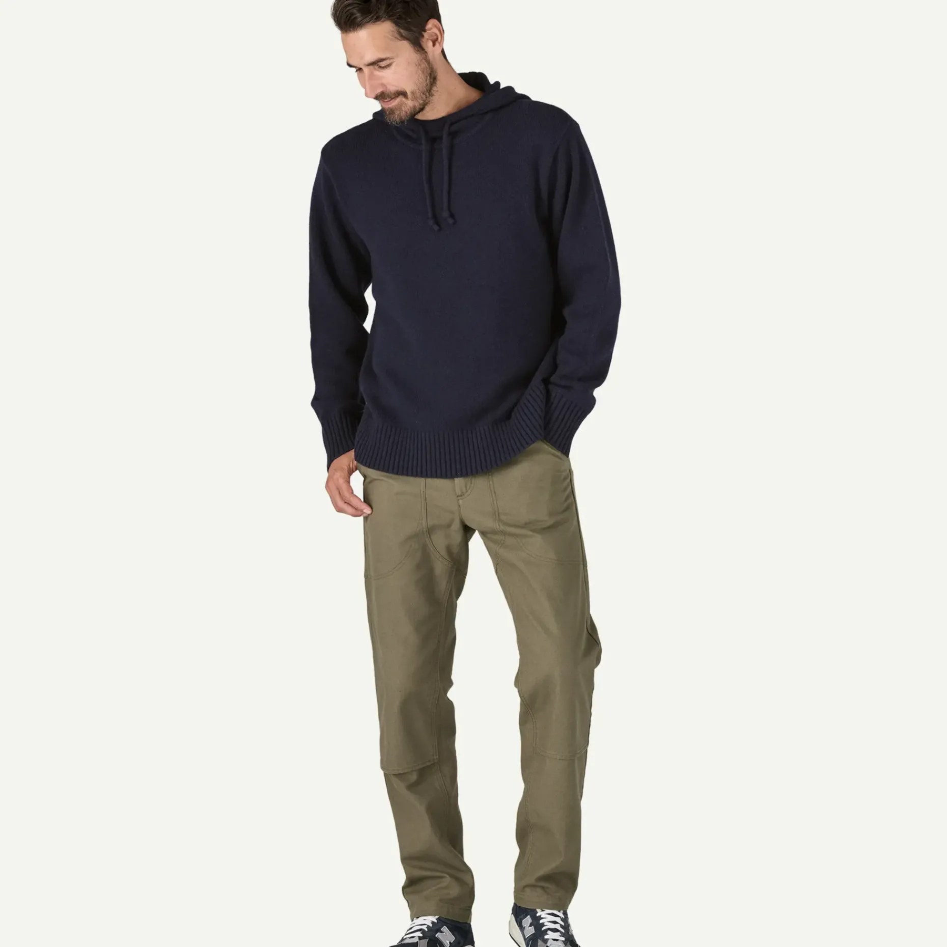 Men's Recycled Wool-Blend Sweater Hoody