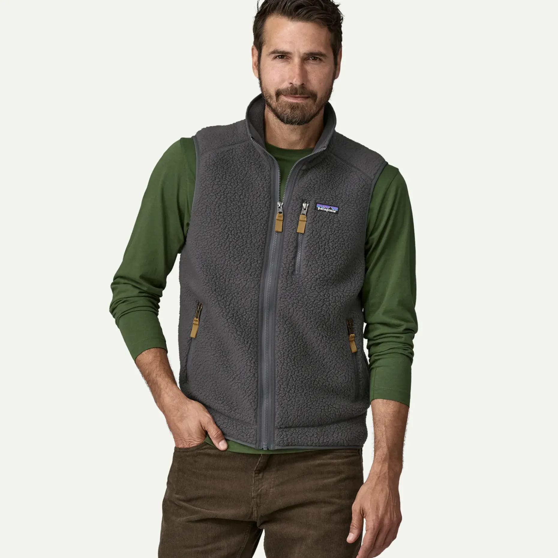 Men's Retro Pile Fleece Vest