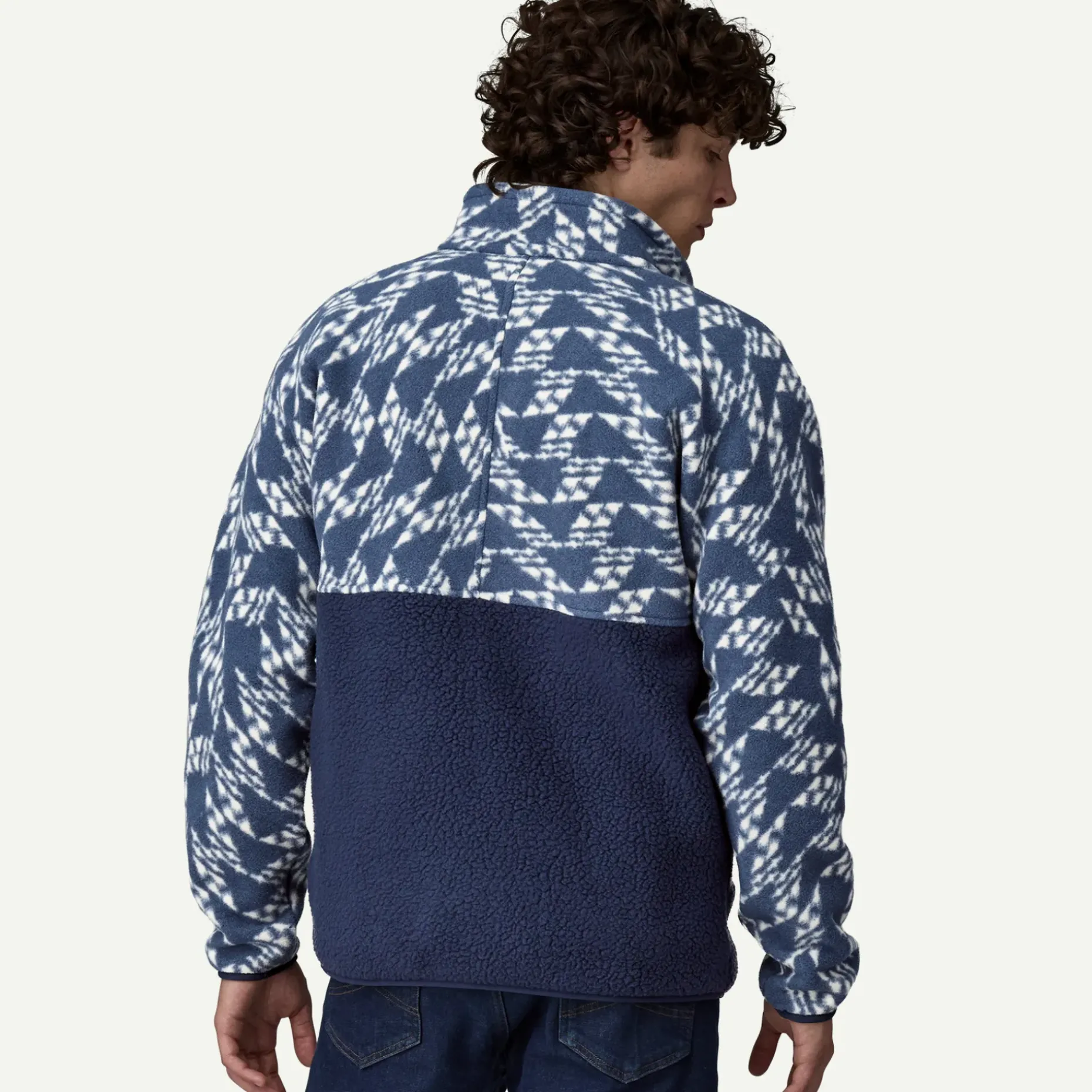 Men's Retro Pile Half-Snap Fleece Pullover