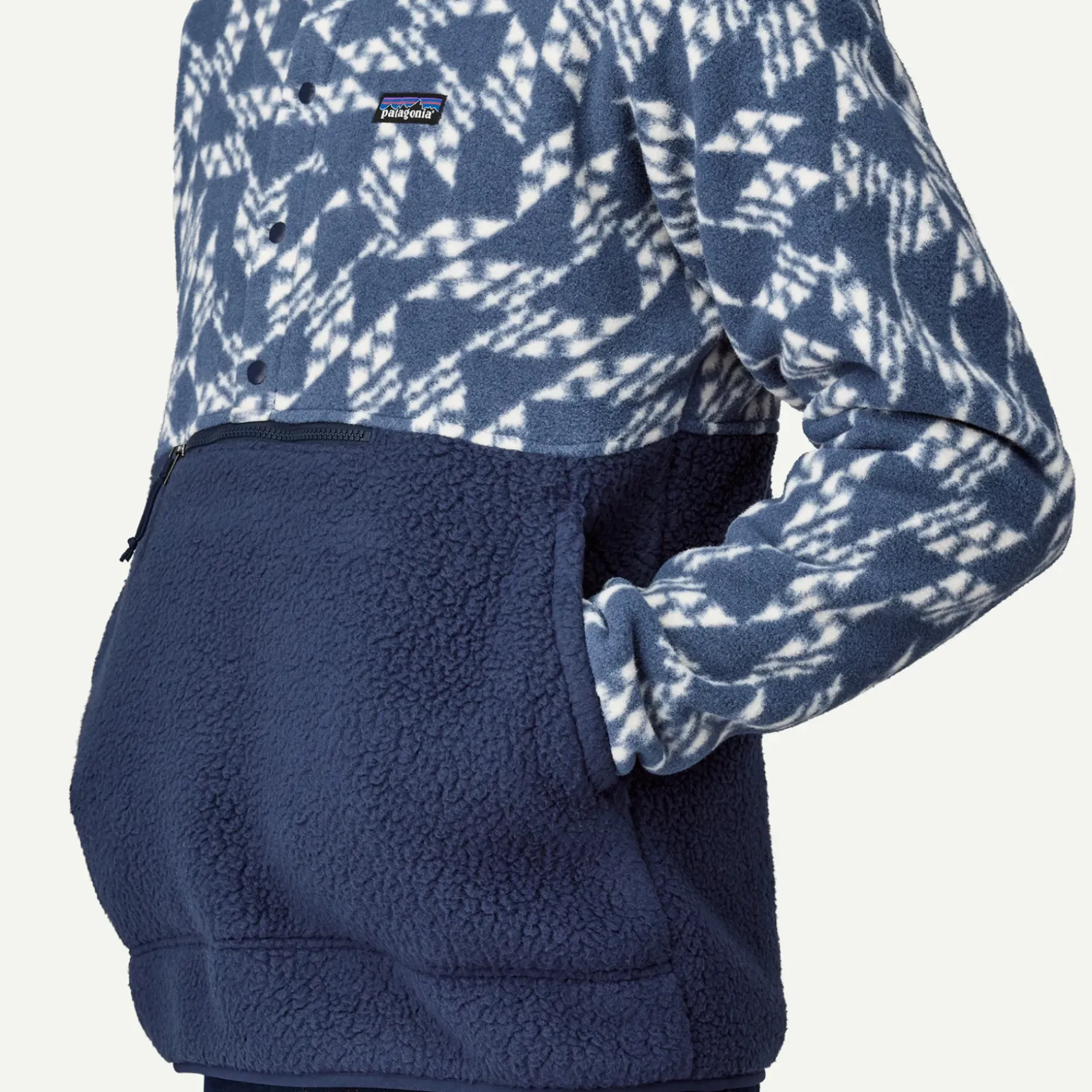 Men's Retro Pile Half-Snap Fleece Pullover