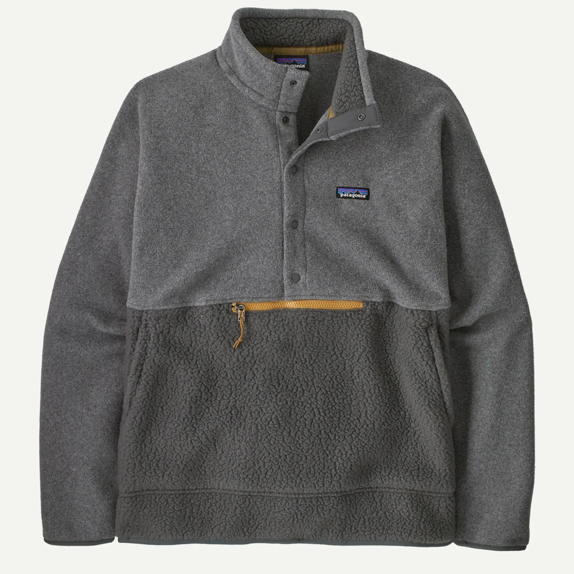 Men's Retro Pile Half-Snap Fleece Pullover