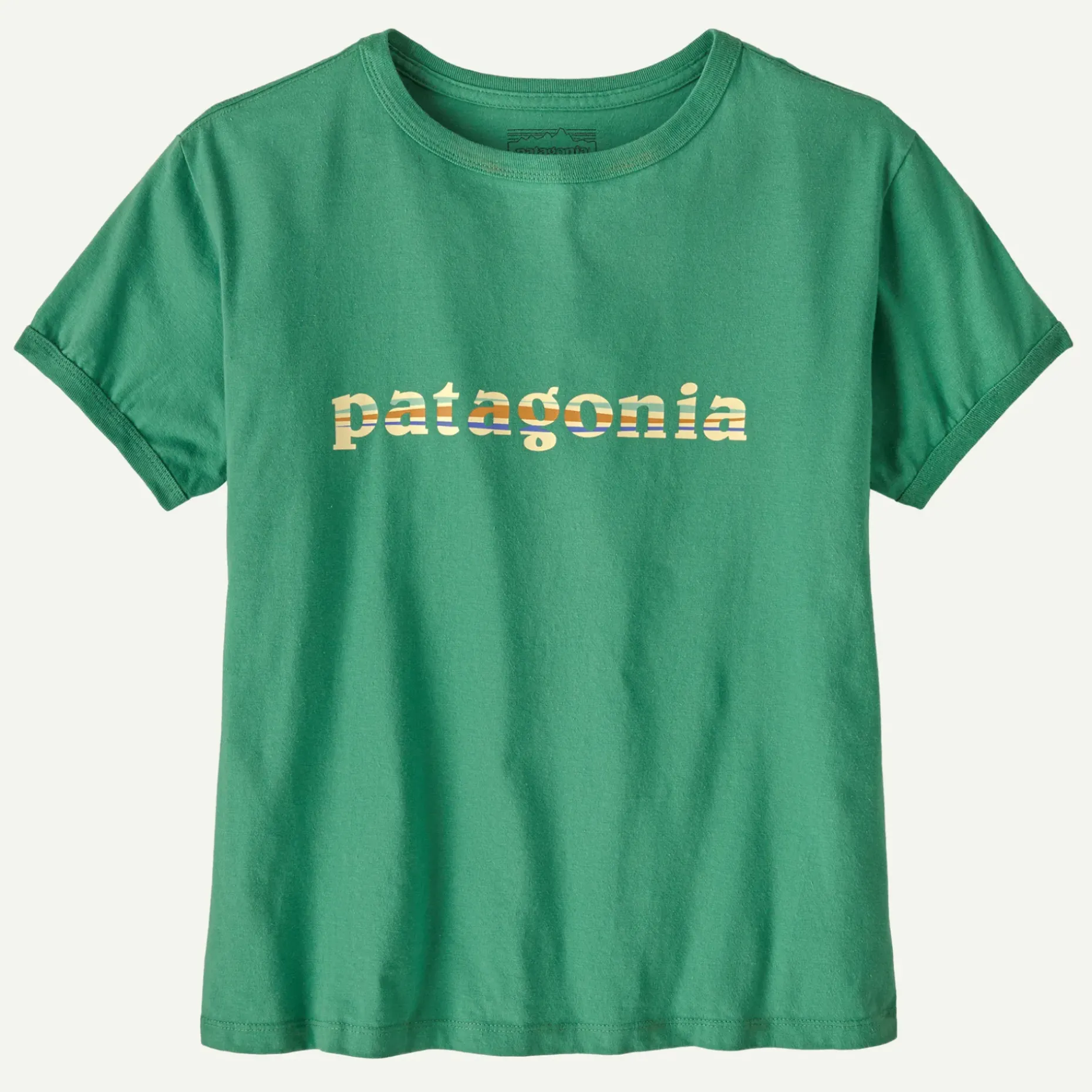 Women's '73 Text Logo Organic Ringer Tee