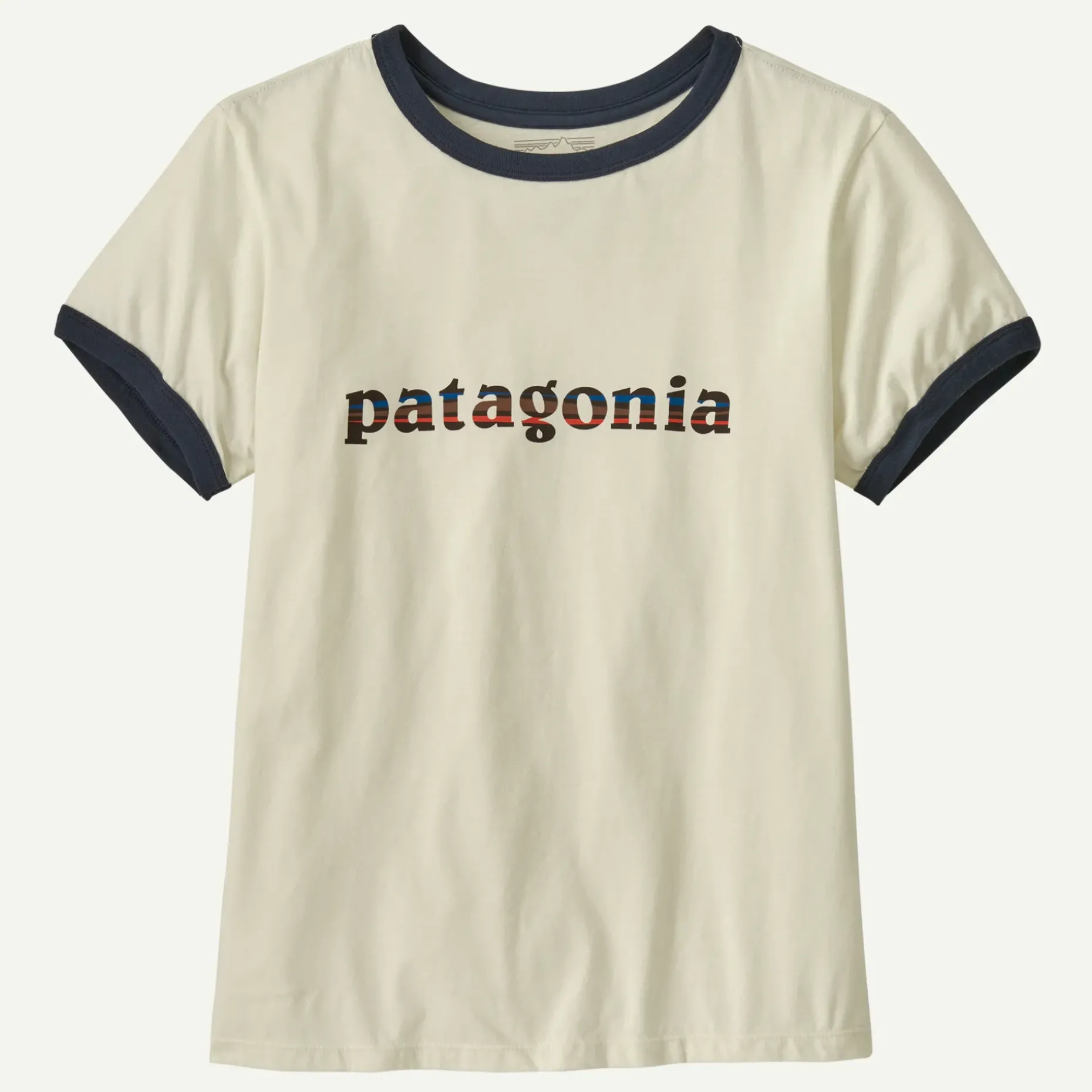 Women's '73 Text Logo Organic Ringer Tee