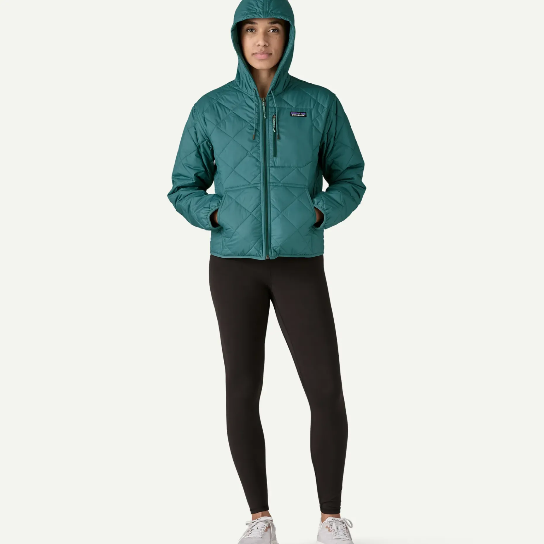Women's Diamond Quilted Bomber Hoody