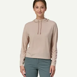 Women's Long-Sleeved Glorya Hooded Top