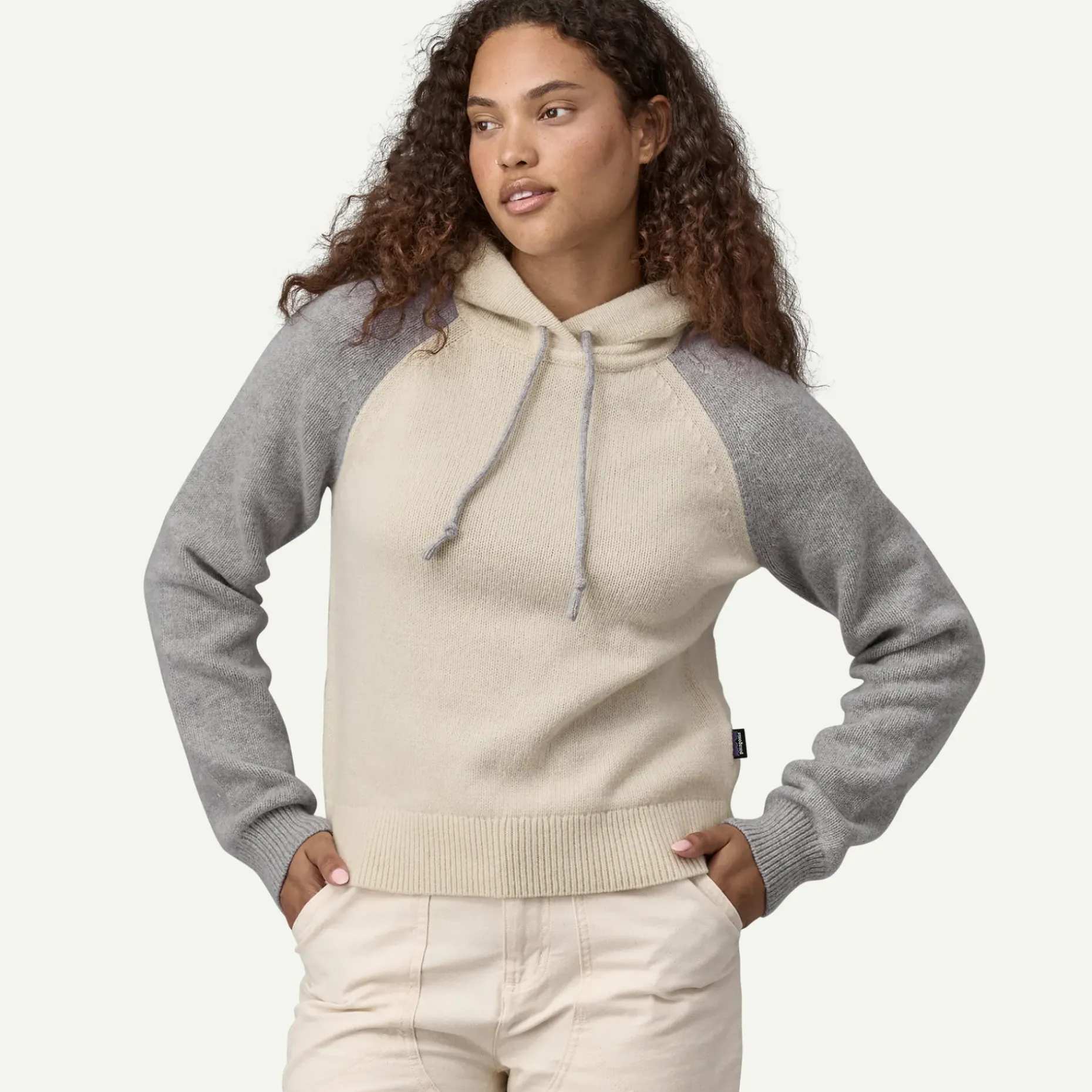 Women's Recycled Wool-Blend Hooded Pullover Sweater