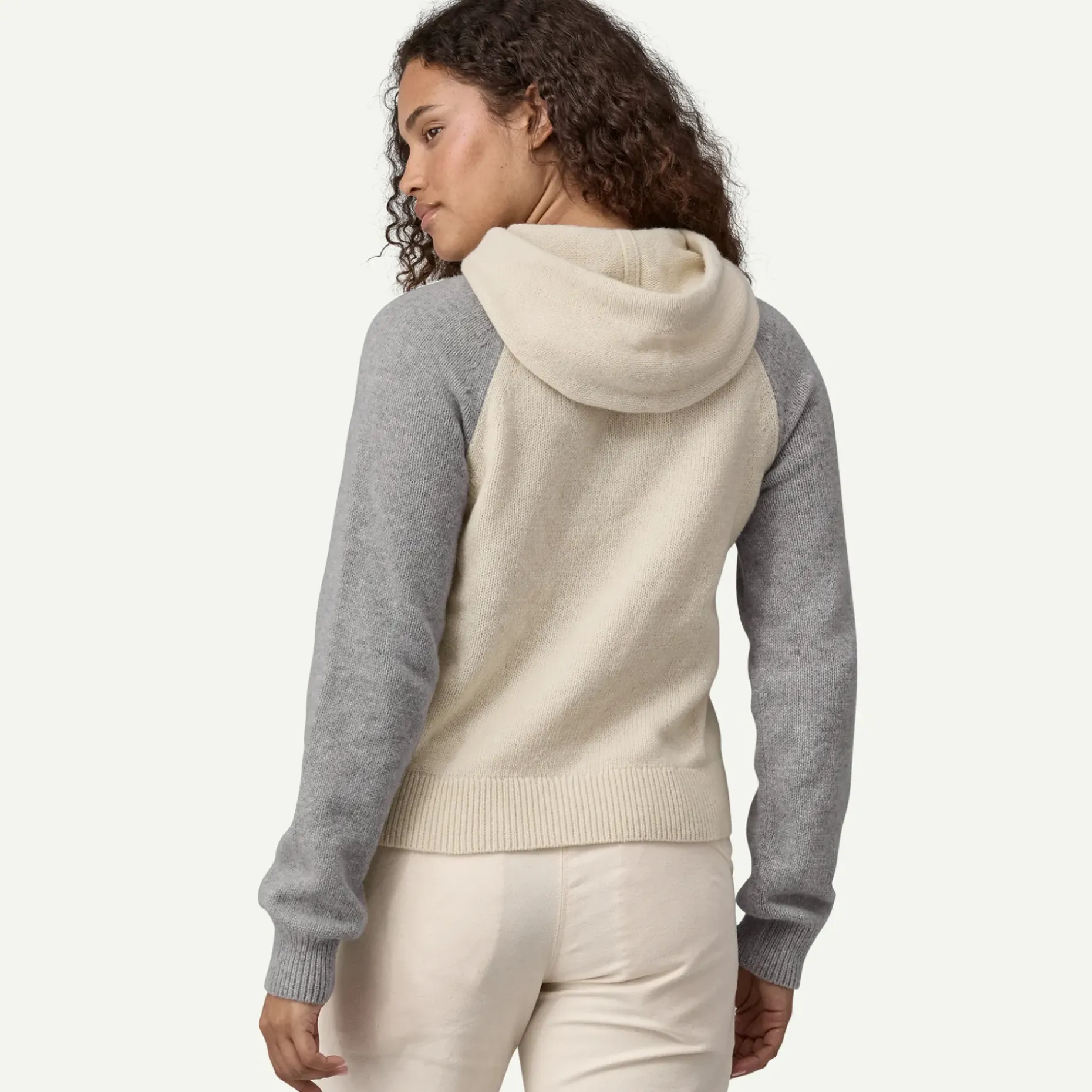 Women's Recycled Wool-Blend Hooded Pullover Sweater