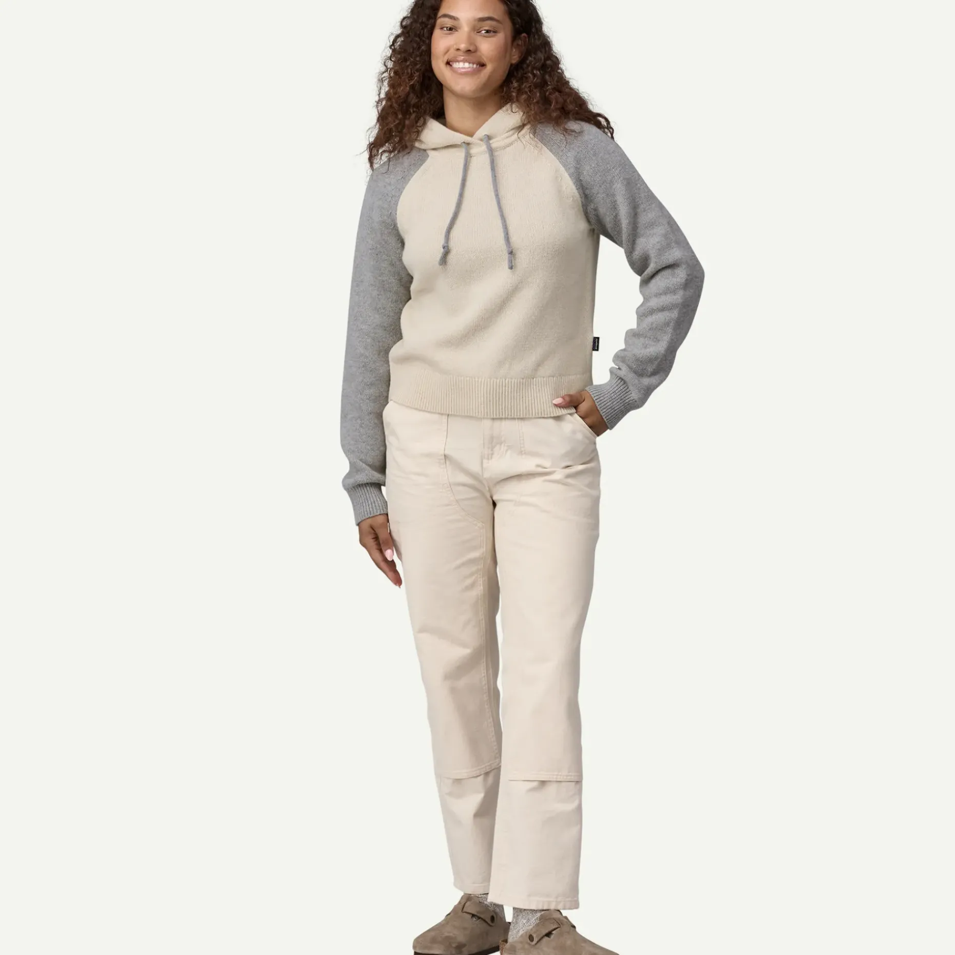 Women's Recycled Wool-Blend Hooded Pullover Sweater