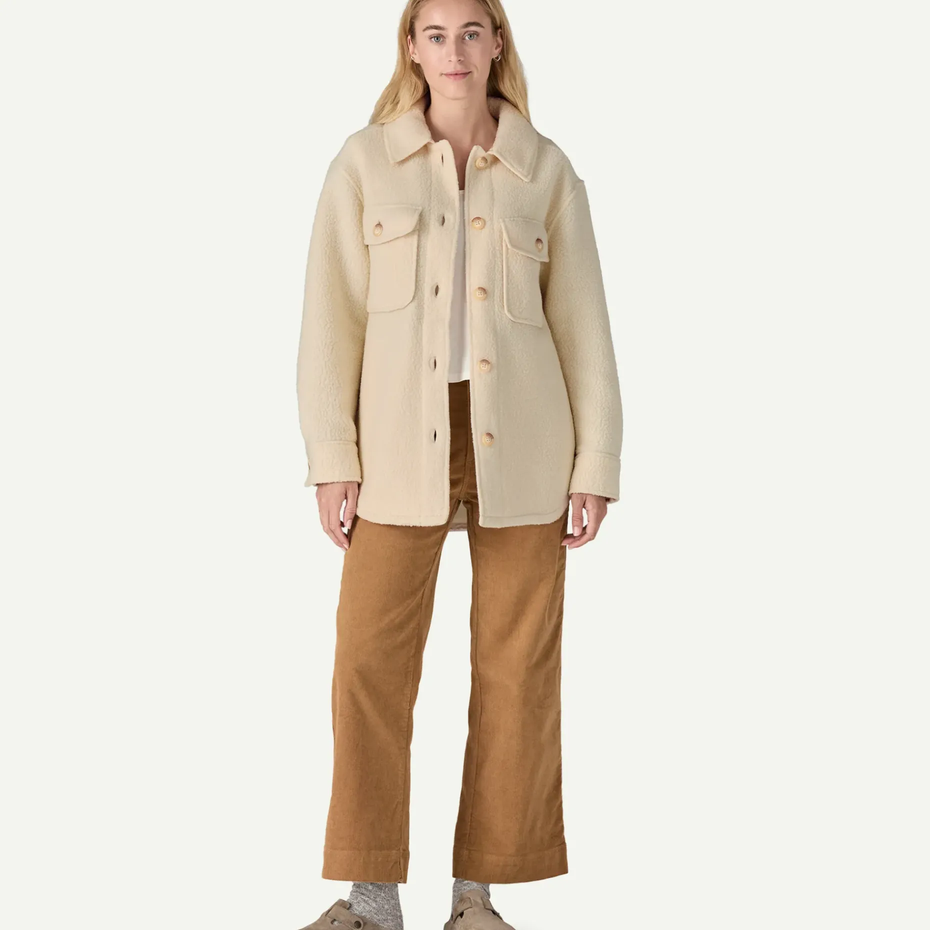 Women's Retro Pile Fleece Shacket