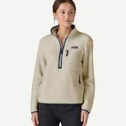 Women's Retro Pile Fleece Marsupial Pullover