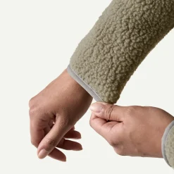 Women's Retro Pile Fleece Marsupial Pullover