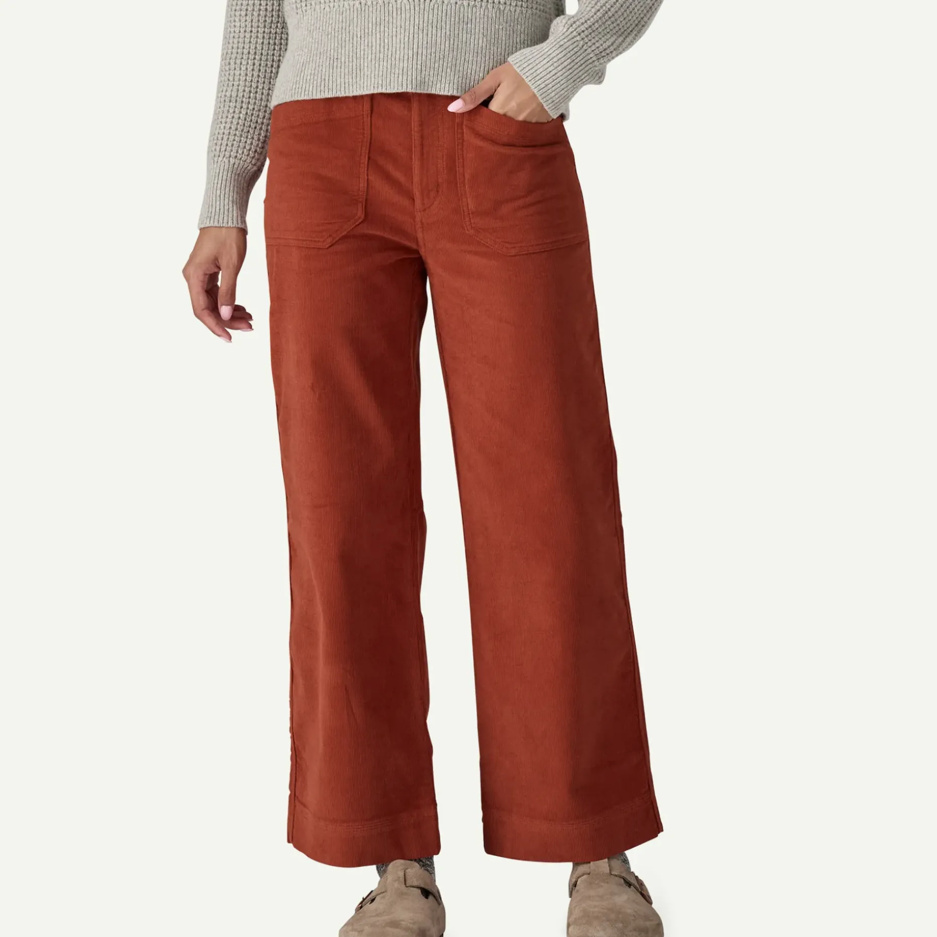 Women's Wide-Leg Corduroy Pants